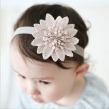 Lace Flower Baby Headband Princess Elastic Floral Kids Baby Girl Headbands Turban Children Hair Band Haarband Hair Accessories