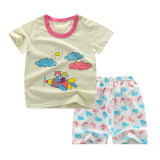 2019 Summer Boy Set Cartoon Cute Cotton Male Baby Set Toddler Boys Clothing Set Girls Boutique Outfits Toddler Boy Clothes