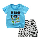 2019 Summer Boy Set Cartoon Cute Cotton Male Baby Set Toddler Boys Clothing Set Girls Boutique Outfits Toddler Boy Clothes