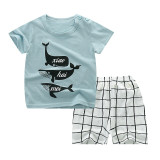 2019 Summer Boy Set Cartoon Cute Cotton Male Baby Set Toddler Boys Clothing Set Girls Boutique Outfits Toddler Boy Clothes