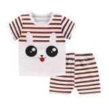 2019 Summer Boy Set Cartoon Cute Cotton Male Baby Set Toddler Boys Clothing Set Girls Boutique Outfits Toddler Boy Clothes