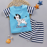 2019 Summer Boy Set Cartoon Cute Cotton Male Baby Set Toddler Boys Clothing Set Girls Boutique Outfits Toddler Boy Clothes