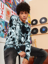 Men Tie Dye Crew Neck Sweater