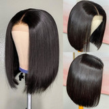 Lace Closure Short Human Hair Wigs