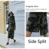 Camouflage Hoodie Casual Dress