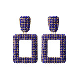 Hanging Colorful Crystals Dangle Drop Earrings