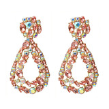 Hanging Colorful Crystals Dangle Drop Earrings