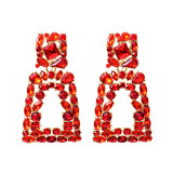 Hanging Colorful Crystals Dangle Drop Earrings