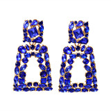 Hanging Colorful Crystals Dangle Drop Earrings