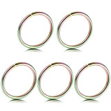 5pcs/lot Steel Seamless Rings