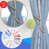 Magnetic Curtain Tiebacks Tie Rings Curtain Clip Rope