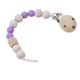 Baby Pacifier Clip Chain Wooden Holder