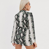 Summer Sexy Snake Print Jumpsuit