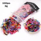 1000pcs/Pack Girls Colorful Small Rubber Band