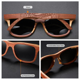Bamboo Frame Polarized Sunglasses