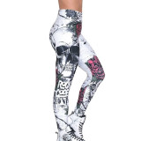 Women Skull Head 3D Print Legging Women Skull Head 3D Print Legging