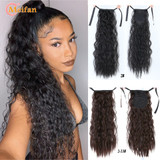 Long Afro Kinky Curly Ponytail Synthetic