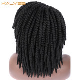Short Braided Lace Synthetic Wig
