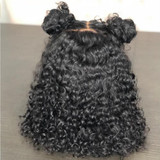 Curly Lace Front Wig With Bangs Short Bob