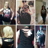 Plus Size Choker Sleeveless Graphic T-shirt