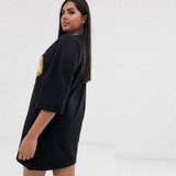 Plus Size Three Quarter Sleeve Dress