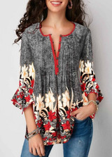 Women V-neck Blouse