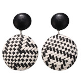Bohemia Rattan Knit Earrings