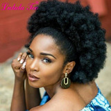 10inch High Puff Afro Curly Wig Ponytail Drawstring