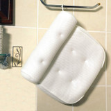 Bathroom Pillow Cushion With Suction Cups Neck And Back Support Headrest