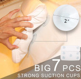 Bathroom Pillow Cushion With Suction Cups Neck And Back Support Headrest