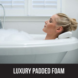 Bathroom Pillow Cushion With Suction Cups Neck And Back Support Headrest