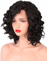 Synthetic Lace Front Curly Bob Wig
