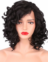 Synthetic Lace Front Curly Bob Wig