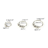 3Pcs/Set Fashion Retro Round Bead Nose Ring