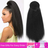 Drawstring Afro Puff Kinky Straight Ponytail