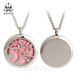 Fashion Round Tree of Life Aromatherapy Essential Oil Diffuser Locket