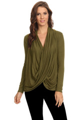 Women's Long Sleeve Criss Cross Cardigan Small to 3XL Athleisure Made