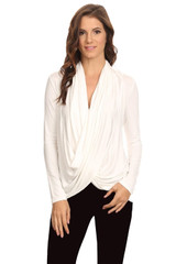 Women's Long Sleeve Criss Cross Cardigan Small to 3XL Athleisure Made