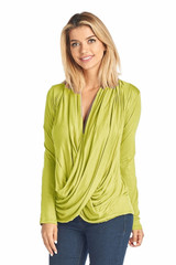 Women's Long Sleeve Criss Cross Cardigan Small to 3XL Athleisure Made