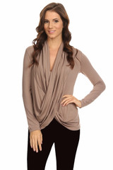 Women's Long Sleeve Criss Cross Cardigan Small to 3XL Athleisure Made