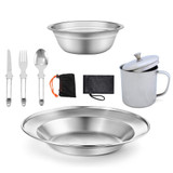 Backpacking Camping Cookware Set 9Pcs/Set