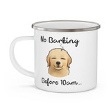 No Barking - Enamel Mug