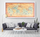 Captain Black Beard Vintage Treasure Map