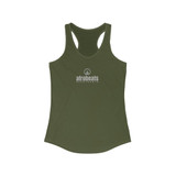 Women's Ideal Racerback Tank with Afrobeat logo