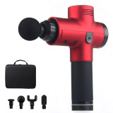 Muscle Massage Gun Sport Therapy Massager Body Relaxation Pain Relief Slimming Shaping Massager 4 Heads With Bag