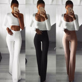 Lady Women's Palazzo Flared Wide Killer Legs Pants