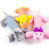 Plush Squeaky Toys (Elephant, Duck & Pig)