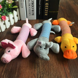 Plush Squeaky Toys (Elephant, Duck & Pig)