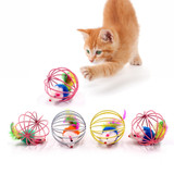 Stick Feather Wand Mouse Cage Toys