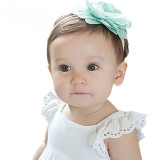 Baby Headband Flower Girls Pink Ribbon Hair Bands